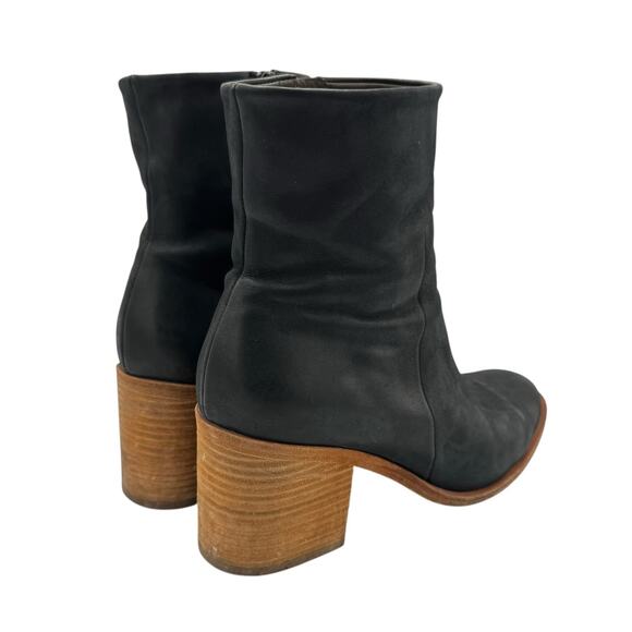 COCLICO designer Black leather minimalist ankle boots made in Spain - Picture 8 of 16